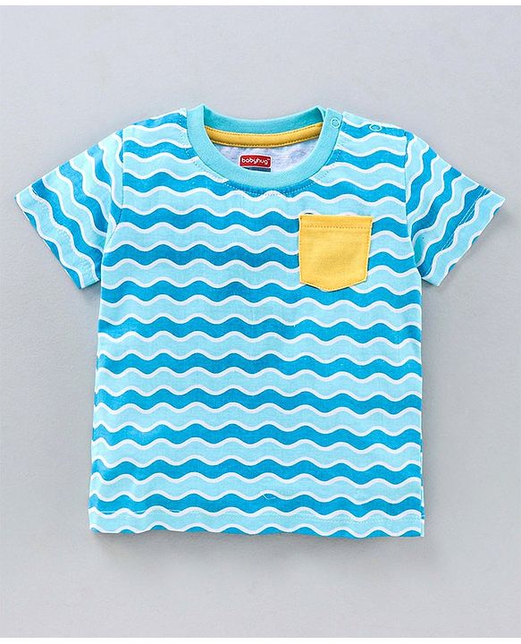 Babyhug Half Sleeves T-Shirts Shark Print Pack of 3 - Multicolor