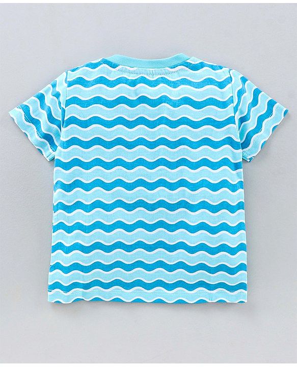 Babyhug Half Sleeves T-Shirts Shark Print Pack of 3 - Multicolor