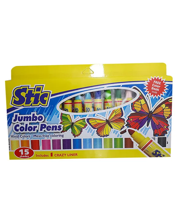 Stic Colorstix Sketch Pens Pack of 12 Multicolour Online in India