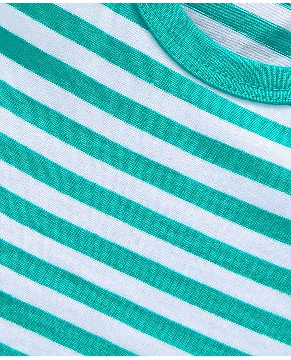 Babyhug 100% Cotton Sleeveless Sando Vests Pack of 2 - Green