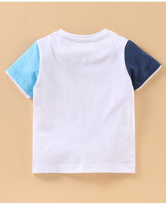 Babyhug Half Sleeves T-Shirt Tools Print - White