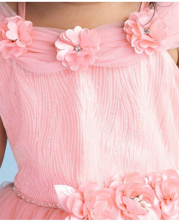 Babyhug Sleeveless Party Wear Gown - Pink