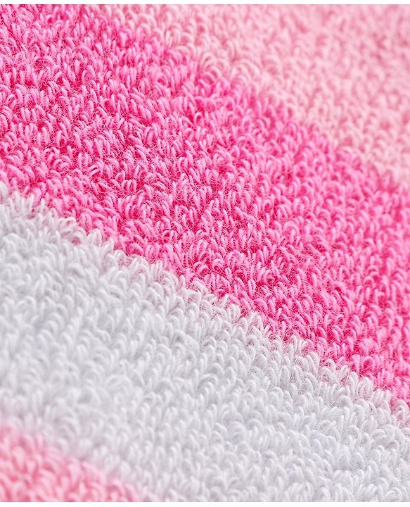Pine Kids Anti Microbial Washed Soft Terry Socks Set of 2 Pairs - Pink