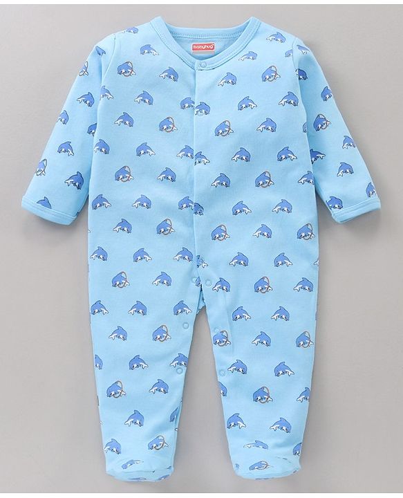 Babyhug Full Sleeves Printed Sleepsuit Pack Of 3 - Multicolor