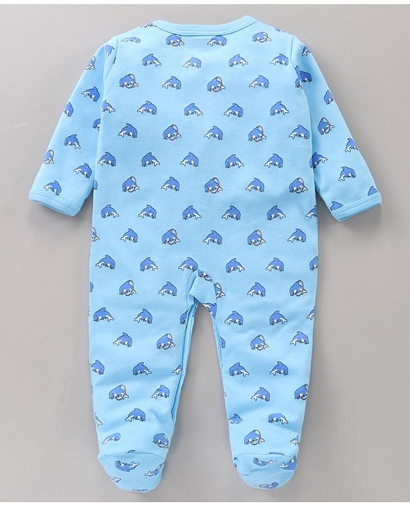Babyhug Full Sleeves Printed Sleepsuit Pack Of 3 - Multicolor