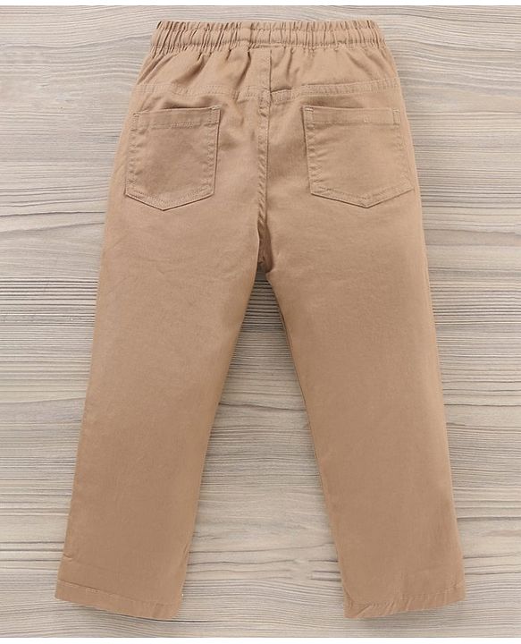 Babyhug Full Sleeves Shirt And Loungepants Multiprint - Red Khaki