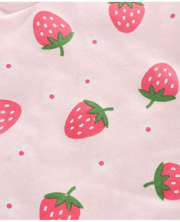 Babyhug 100%Cotton Half Sleeves Vests Pack of 3 - Pink