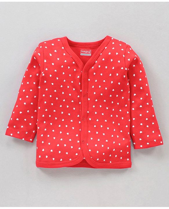 Babyhug Full Sleeves Vests Pack of 3 - Red Pink