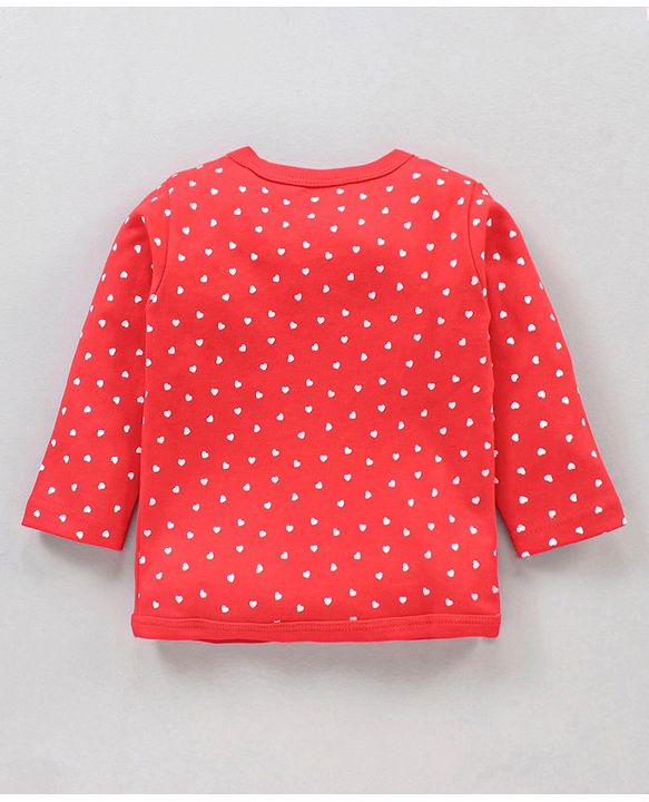 Babyhug Full Sleeves Vests Pack of 3 - Red Pink