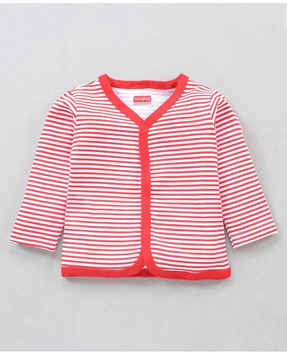 Babyhug Full Sleeves Vests Pack of 3 - Red Pink
