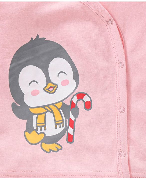 Babyhug Full Sleeves Vests Pack of 3 - Red Pink
