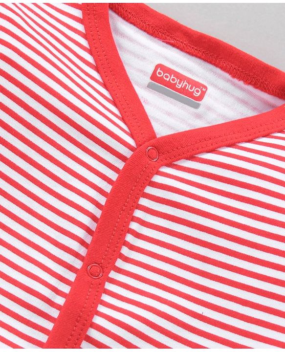 Babyhug Full Sleeves Vests Pack of 3 - Red Pink