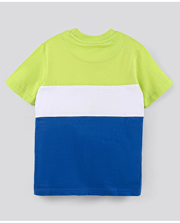 Pine Kids Half Sleeves Biowashed T-Shirt Text Print - Multicolor