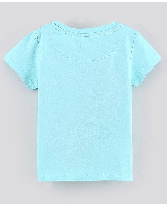 Pine Kids Half Sleeves Tops Heart Print Pack of 2 - Pink Blue