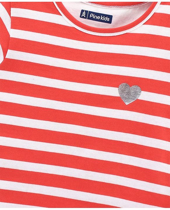 Pine Kids Half Sleeves Biowash Tops Pack of 2 - Navy Blue Red