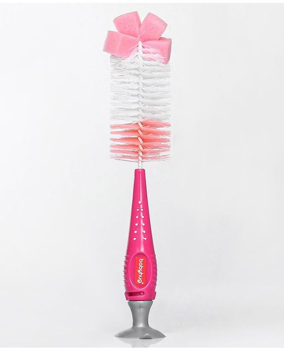 Babyhug 2 In 1 Bottle & Nipple Cleaning Brush - Blue