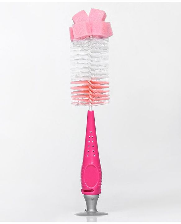 Babyhug 2 In 1 Bottle & Nipple Cleaning Brush - Blue