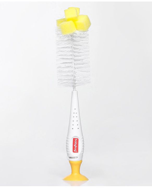 Babyhug 2 In 1 Bottle & Nipple Cleaning Brush - Blue