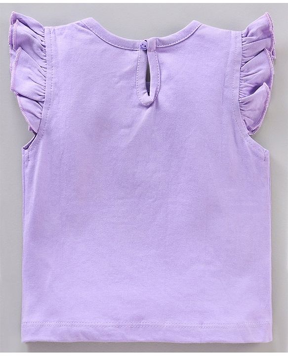 Babyhug Short Frill Sleeves Tops Striped and Text Print Pack of 7 - Multicolor