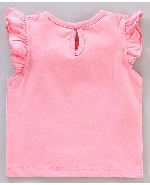 Babyhug Short Frill Sleeves Tops Striped and Text Print Pack of 7 - Multicolor