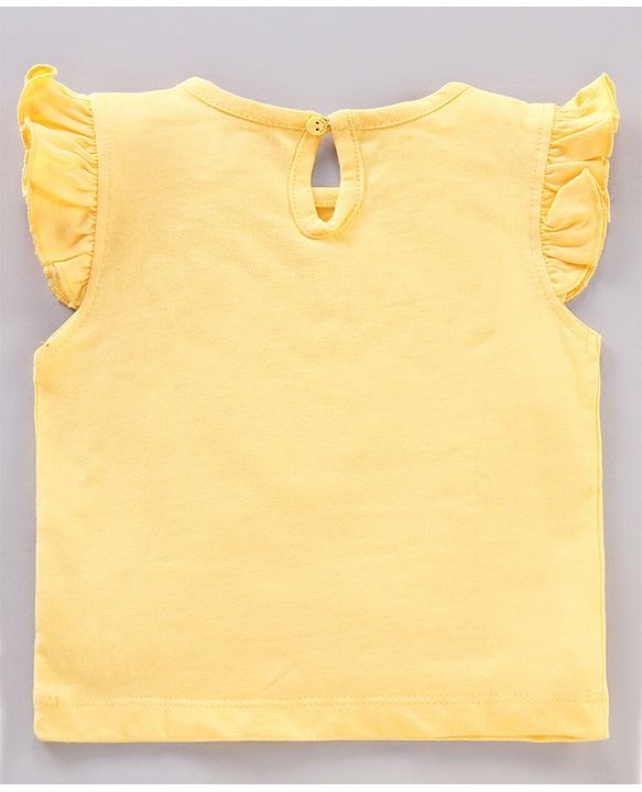 Babyhug Short Frill Sleeves Tops Striped and Text Print Pack of 7 - Multicolor