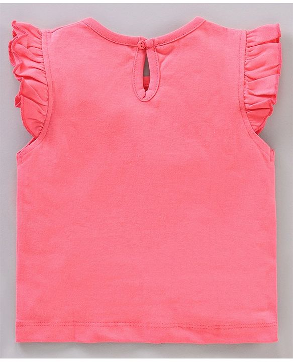 Babyhug Short Frill Sleeves Tops Striped and Text Print Pack of 7 - Multicolor