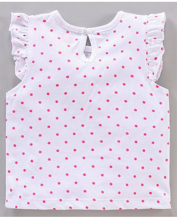 Babyhug Short Frill Sleeves Tops Striped and Text Print Pack of 7 - Multicolor