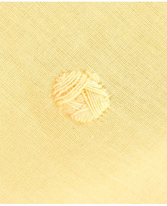 Pine Kids Half Sleeves Embroidered Frock - Yellow