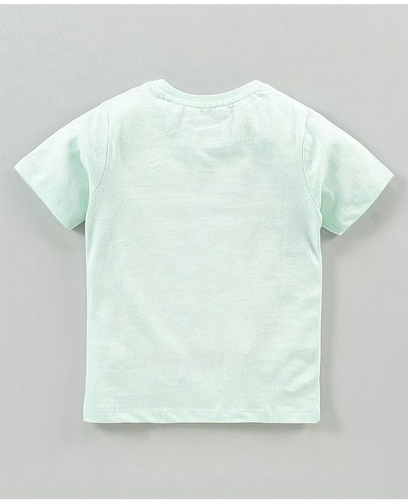 Babyhug Half Sleeves T-Shirt The Lion King Print - Light Green
