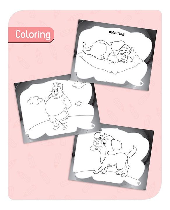Babyhug 5 In 1 Story & Activity Animal Shape Books Pack of 5 ( Duck, Parrot, Butterfly, Chipmunk, Puppy) - English