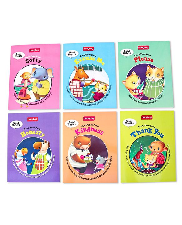 Babyhug Learn Good Manners Book Pack Of 6 - English