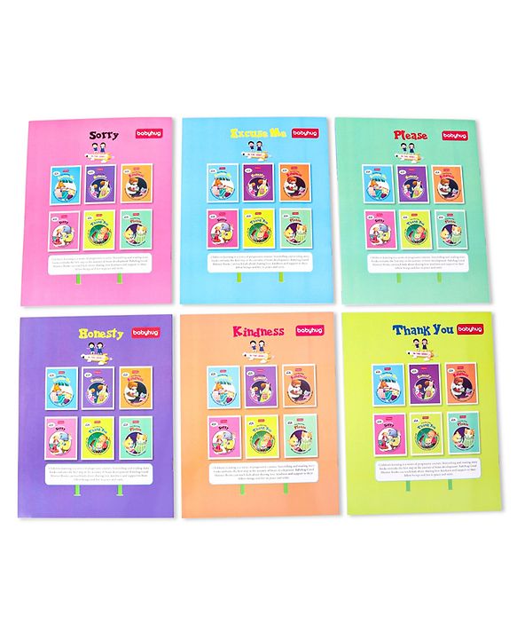 Babyhug Learn Good Manners Book Pack Of 6 - English