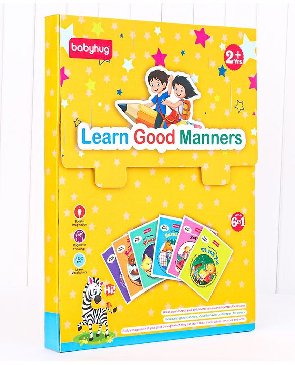 Babyhug Learn Good Manners Book Pack Of 6 - English