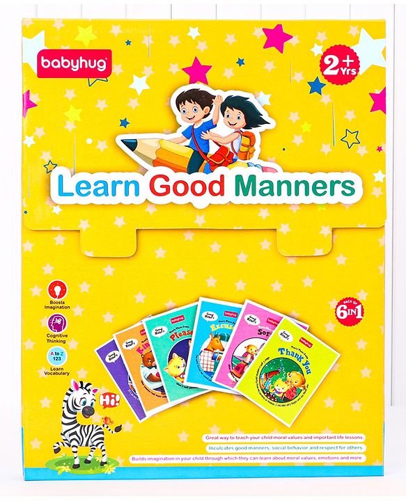 Babyhug Learn Good Manners Book Pack Of 6 - English