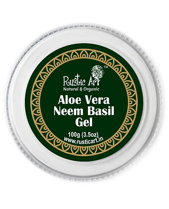 Rustic Art Aloe Vera Neem Basil Gel 100 gm Online in India Buy at