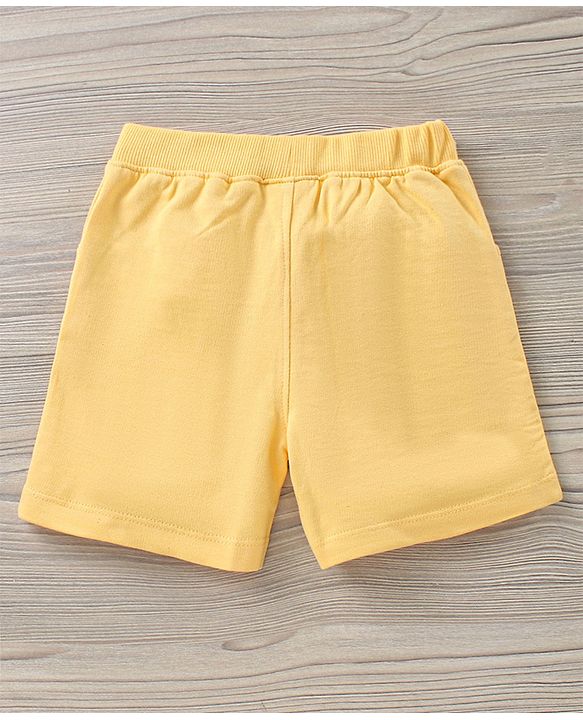 Babyhug Sleeveless Tee & Shorts Set Placement Print- Multicolor