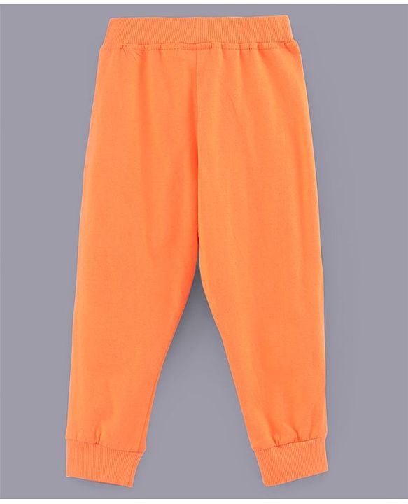Babyhug Full Length Cotton Lounge Pants Pack of 3 - Blue Orange White