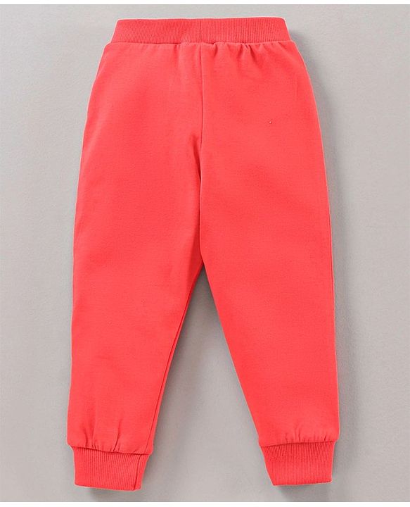Babyhug Full Length Lounge Pant Penguin Print Pack of 2 - Blue Red