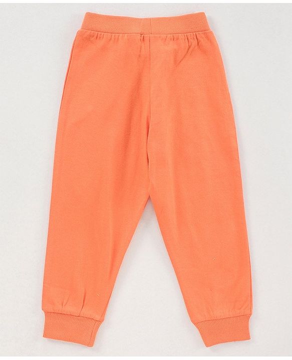 Babyhug Full Length Lounge Pant Animal Print Pack of 2 - Orange Green