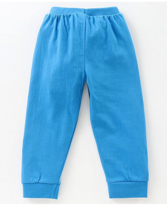 Babyhug Full Length Lounge Pant Multi Print Pack of 2 - Green Blue