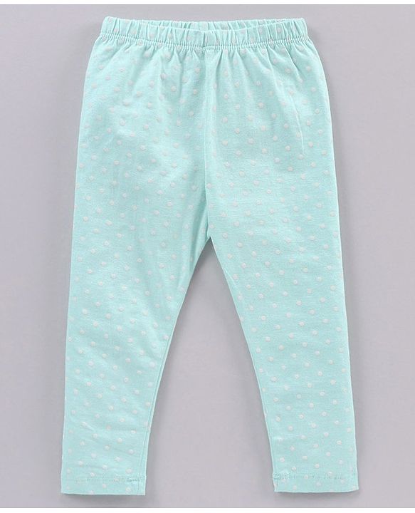 Babyhug Full Length Floral Print & Striped Legging - Blue Pink & Red
