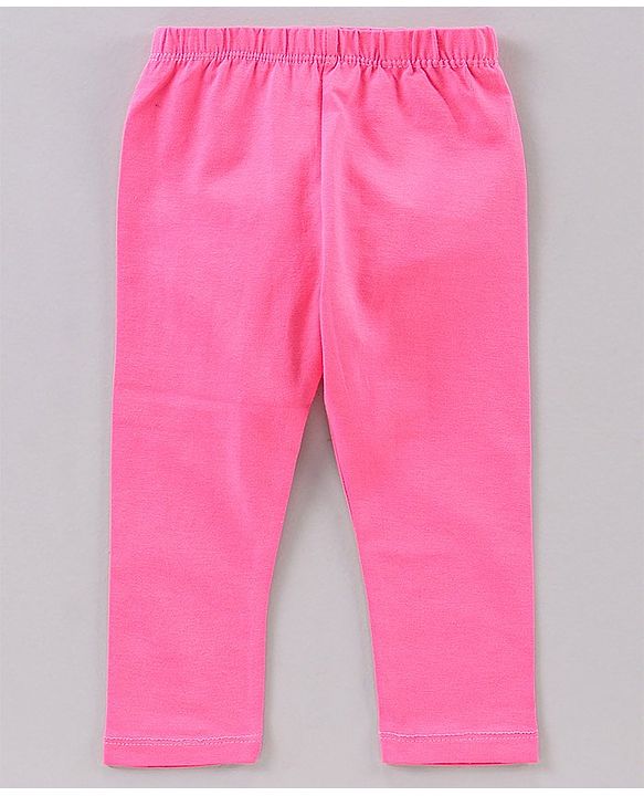 Babyhug Full Length Printed Leggings Pack of 3- Pink & Green