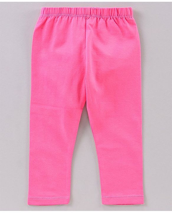 Babyhug Full Length Printed Leggings Pack of 3- Pink & Green