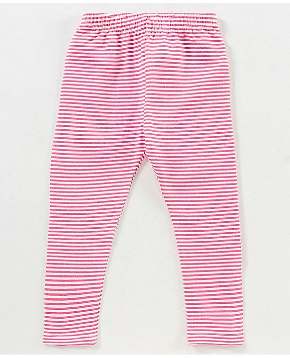 Babyhug Full Length Knit Lycra with Stretch Leggings Printed Pack of 3 - Multicolour
