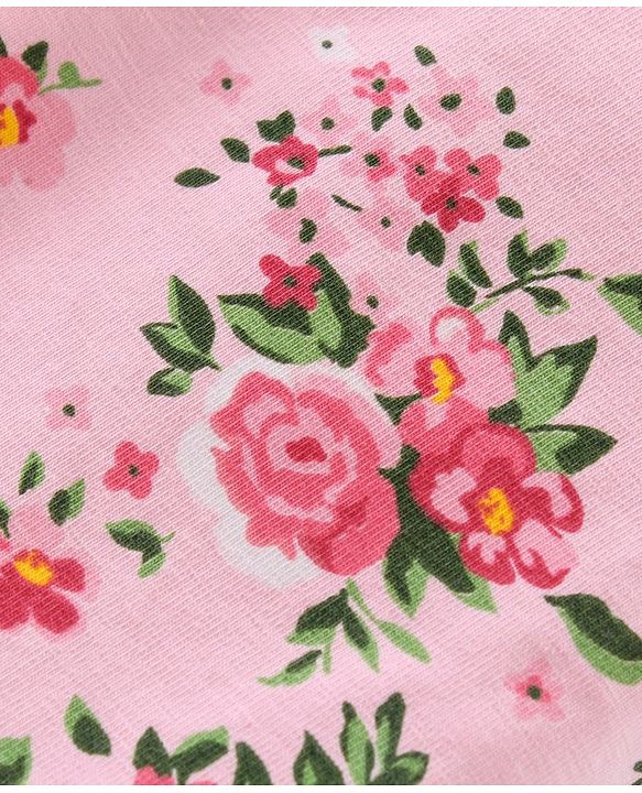 Babyhug Full Length Knit Lycra With Stretch Leggings Floral Print Pack of 3 - Multicolor - 6-9m Multi Color