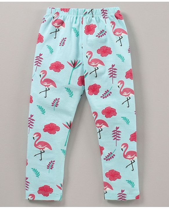 Babyhug Knit Lycra Full Length Heart Printed Legging Pack Of 3 - Multicolour