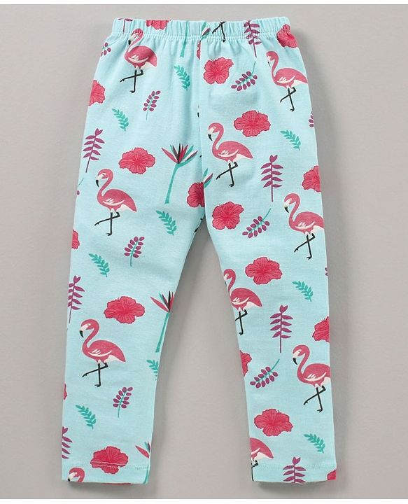 Babyhug Knit Lycra Full Length Heart Printed Legging Pack Of 3 - Multicolour
