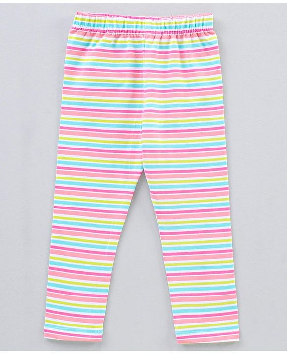 Babyhug Full Length Knit Lycra Leggings Multi Printed Pack of 5 - Multicolour