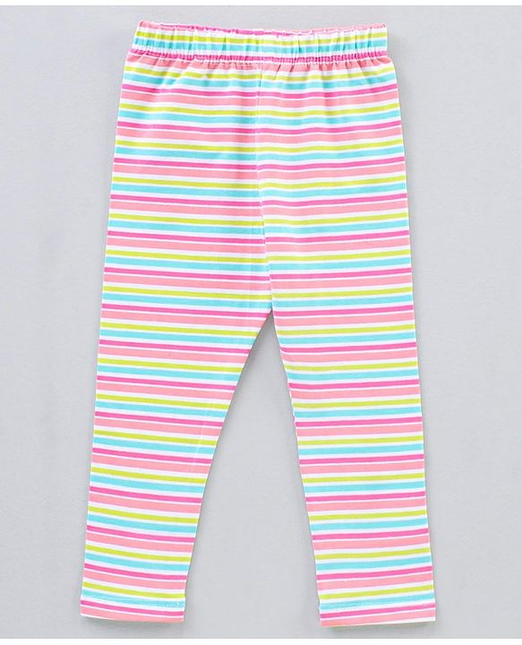 Babyhug Full Length Knit Lycra Leggings Multi Printed Pack of 5 - Multicolour