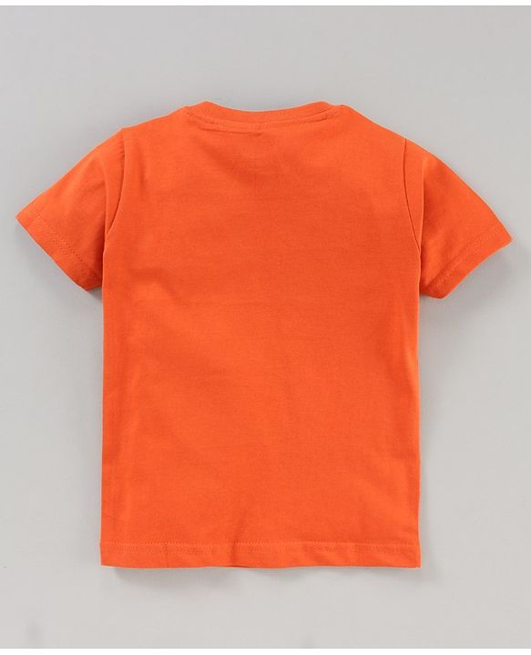 Babyhug Half Sleeves Cotton Blend Printed T-shirts - Red Blue and Yellow
